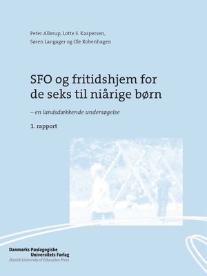 cover image of SFO og fritidshjem for de seks til niarige born